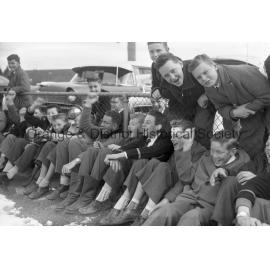 Spectators at Astley Cup football