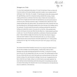 Strangers on a Train - 2016 first prize children's category