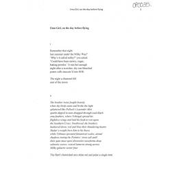 Emu Girl, on the day before flying - 2016 first prize open poetry category