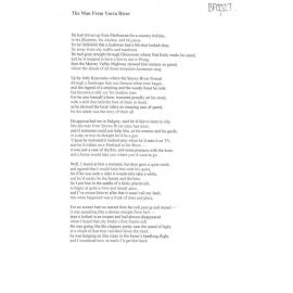 The Man From Yarra River - 2016 second prize bush poetry category