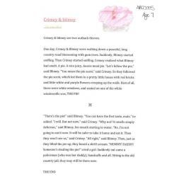 Crimey and Blimey - 2016 third prize children's category