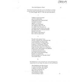 The Little Explorer's Diary - 2017 first prize open poetry category