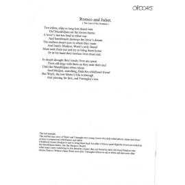 Romeo and Juliet (The Last of the Nomads) - 2017 second prize open poetry category