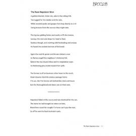 The Race Napoleon Won - 2017 third prize bush poetry category