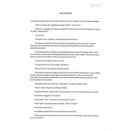 Dave and Mackie - 2019 first prize short story category