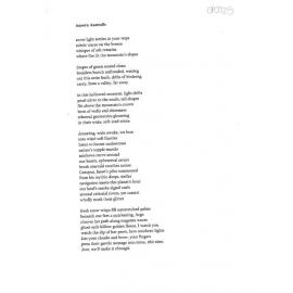 Aurora Australis - 2020 first prize contemporary poetry category