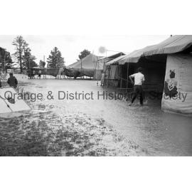 Showground under water, Cherry Blossom weekend