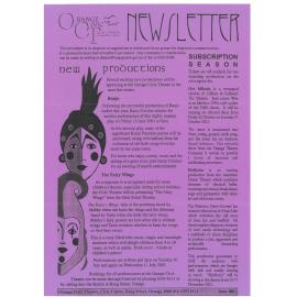 Orange Civic Theatre Newsletter, June 2001