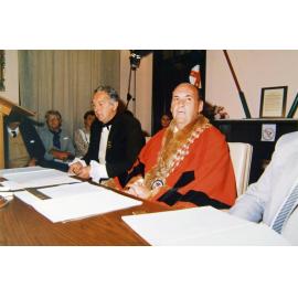 Orange City Council Town Clerk, Max Boss and Mayor Tim Sullivan, Orange, NSW