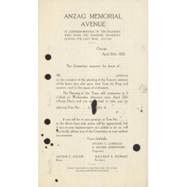 ANZAC Memorial Avenue