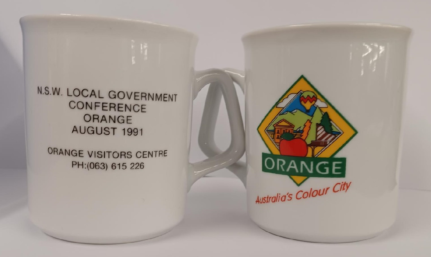 Mugs from NSW Local Government Conference, Orange 