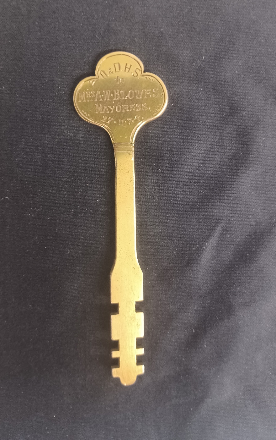 Key presented at the opening of the Blowes Conservatory, Cook Park ...