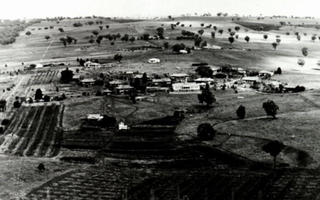 Aerial view of Fairbridge Farm School at Molong. 