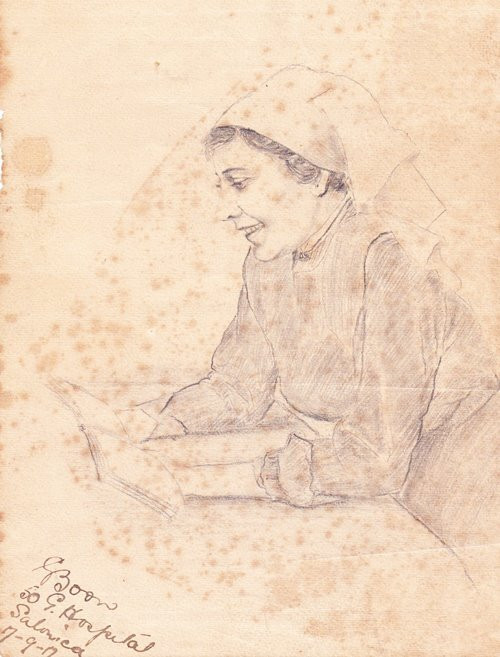 Nurse Gladys Boon, Salonika, 1917, by Francis William Sabey

Image courtesy Jane Absolom