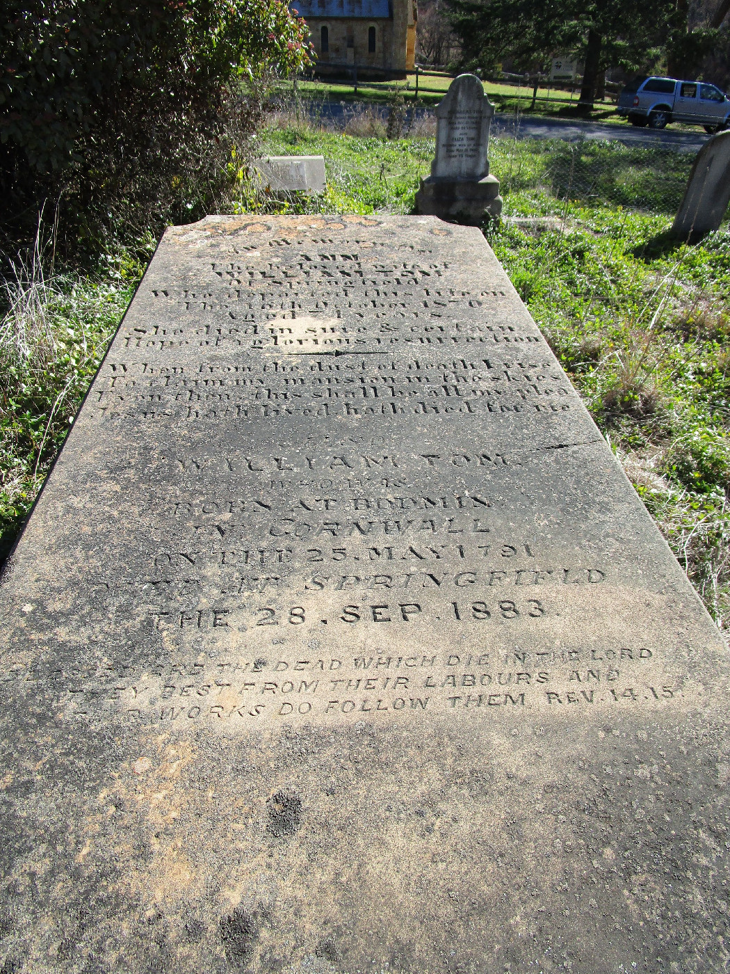 Grave of William Parson Tom