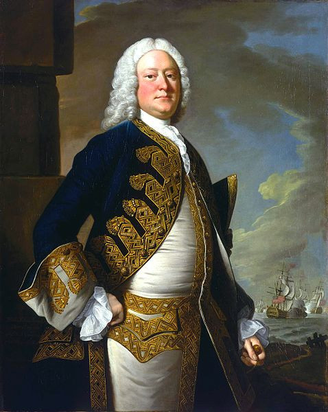 Admiral John Byng 1749 by Thomas Hudson.